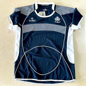 Rugby Nations Crew Neck Scotland Jersey in Navy and White, Size L